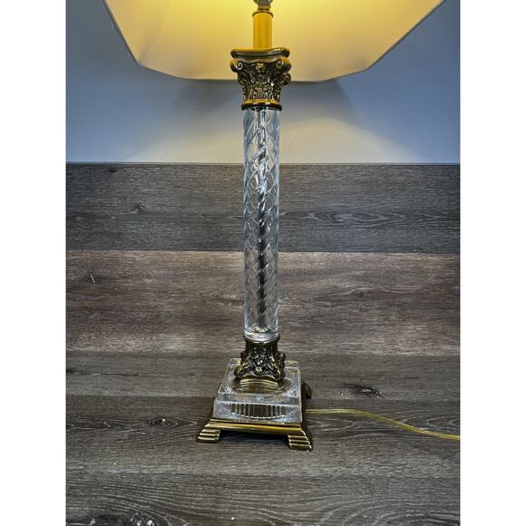 Ethan Allen Beauford Table Lamp Corinthian Column Table Lamp 34.5” Tall - Picture 7 of 16